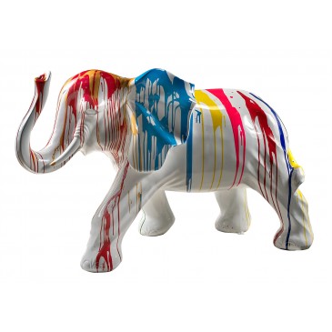 TH134 éléphant WALTER Trash blanc