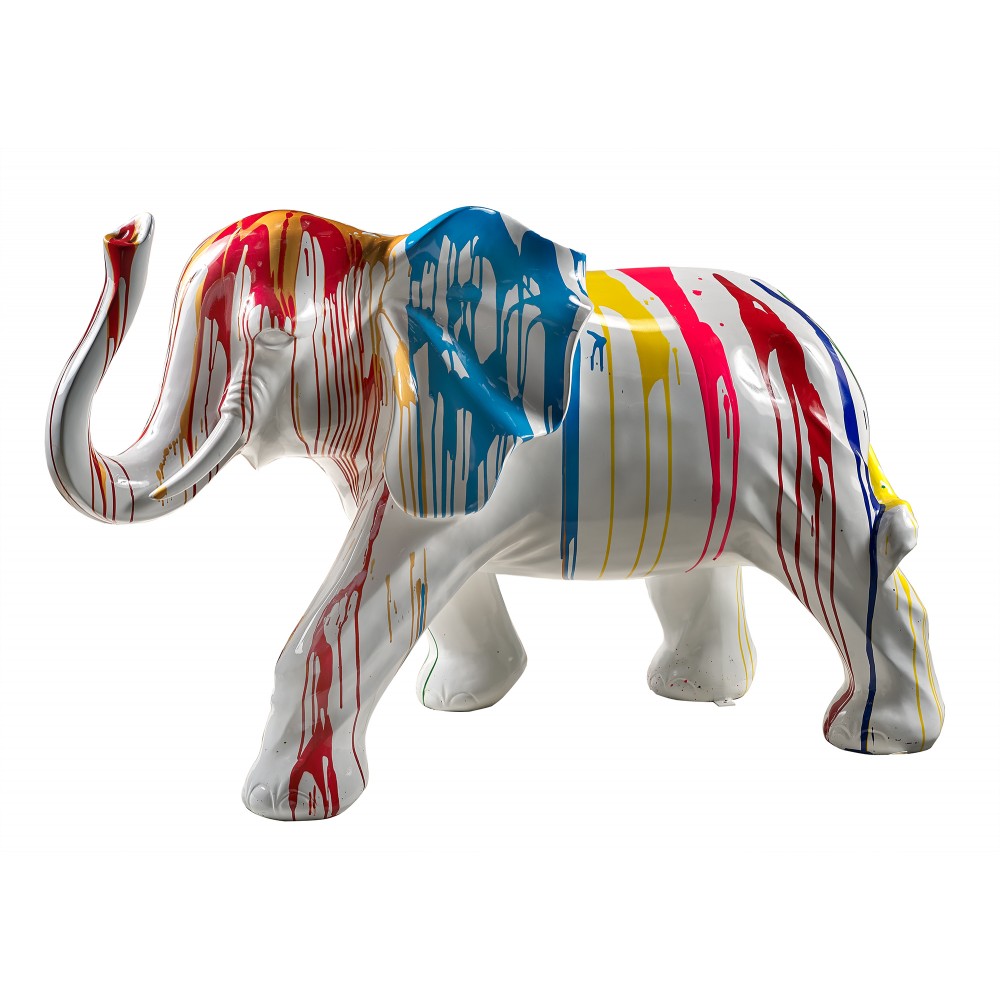 TH134 éléphant WALTER Trash blanc