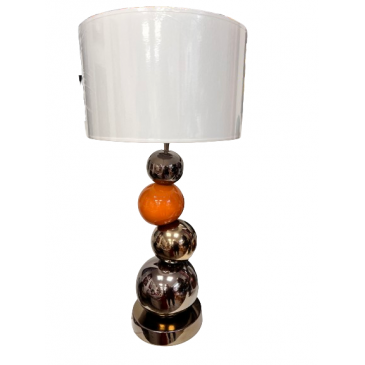 669/ Jaune orangé Lampe H.72