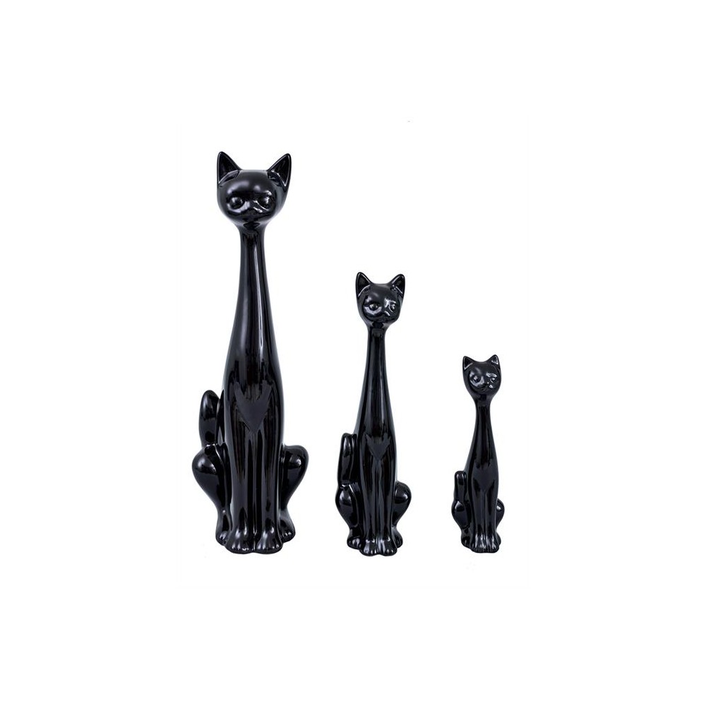 198/noir set de 3 chats