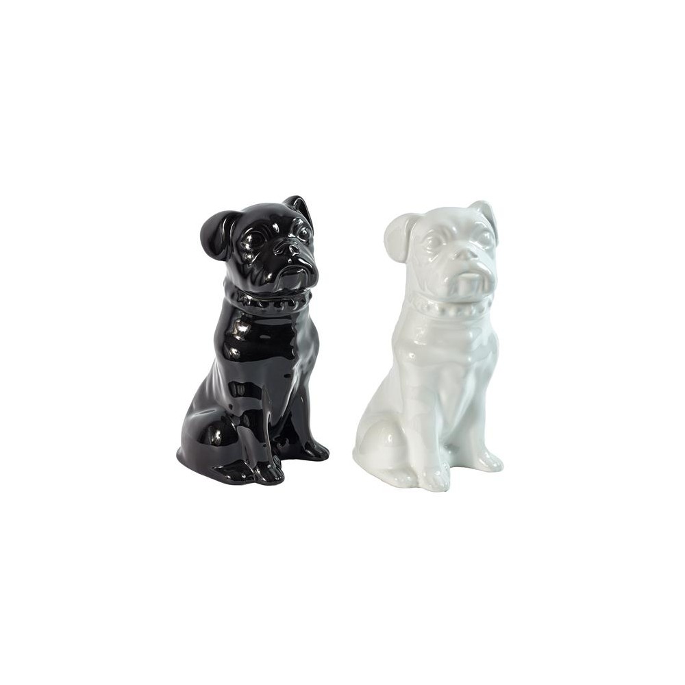 823/noir-blanc set de 2 chiens