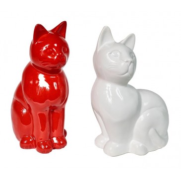 1098/rouge-blanc set de 2 chats