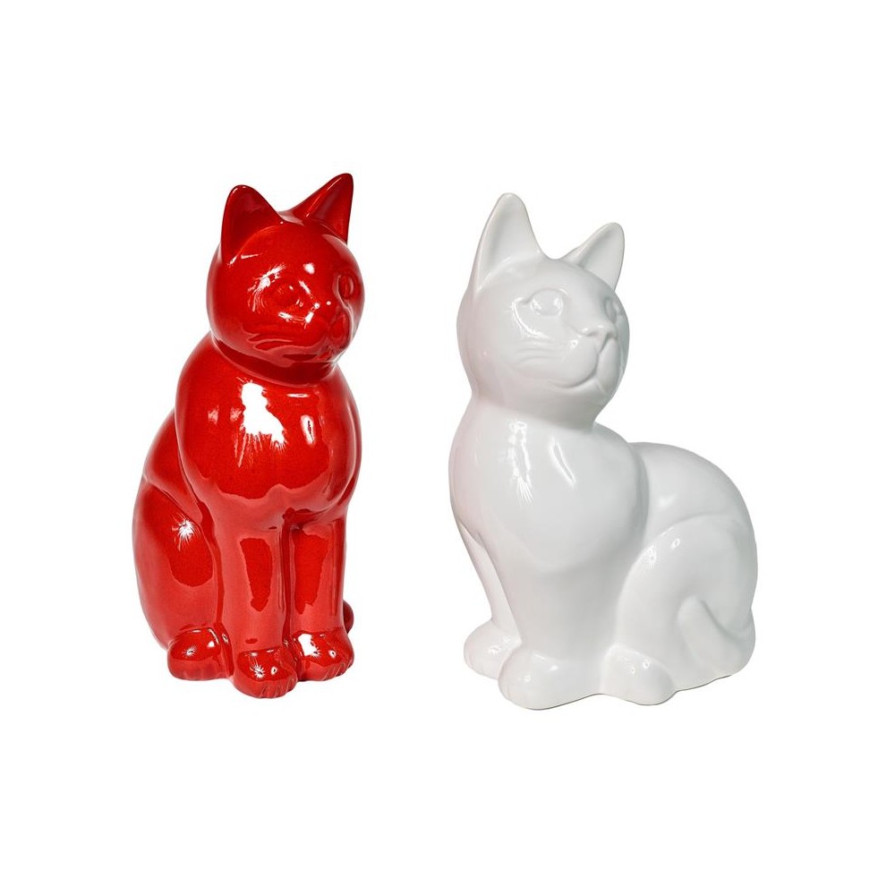 1098/rouge-blanc set de 2 chats