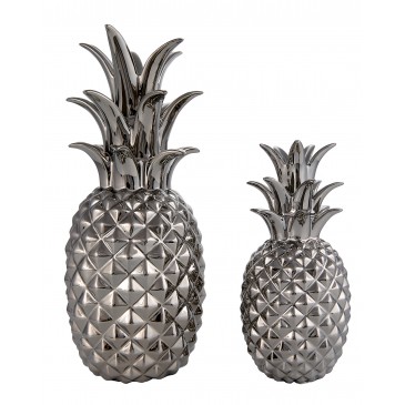 18 164 set de 2 ananas chrome