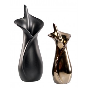 960/or-noir set de 2 vases