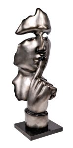 D363 Silence Man Gris H.150 cm