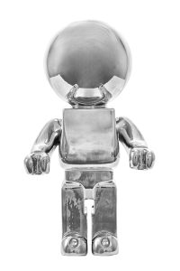 LS/5936 Astro-Robot métallisé H.37 cm