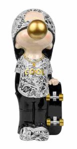 NP-23/2 Skateur Boy Street Blanc H.58 cm